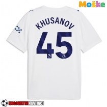 Moške Nogometnih dresov Manchester City Abdukodir Khusanov #45 Tretji 2026-27 Kratki rokavi